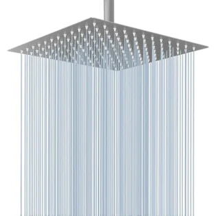 Lúxus Sturtuhaus Ferkantaður - Rain Fall Showerhead