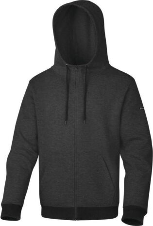 Delta Plus POLYESTER FLEECE/COTTON SWEAT JACKET GREY AREZZO SWEATER JACKET S