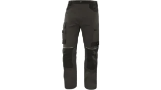 Delta Plus MACH 5 WORKING TROUSERS IN COTTON/POLYESTER GREY/BLACK M5PA3 TROUSERS L